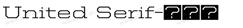 United Serif字体转换